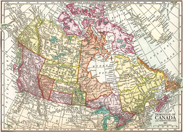 Antique Map: Dominion of Canada - 1000pc Jigsaw Puzzle by Eurographics