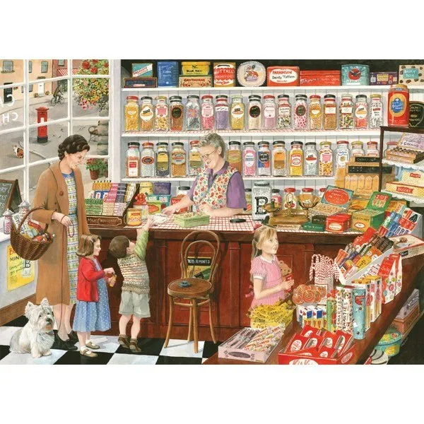Times Past: The Sweet Shop - 1000pc Jigsaw Puzzle by Holdson