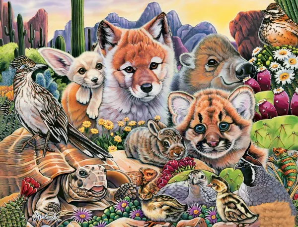 Animal Planet: Desert Friends - 100pc Jigsaw Puzzle by Masterpieces