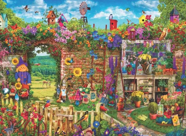 Garden Gate - 1000pc Jigsaw Puzzle by Anatolian