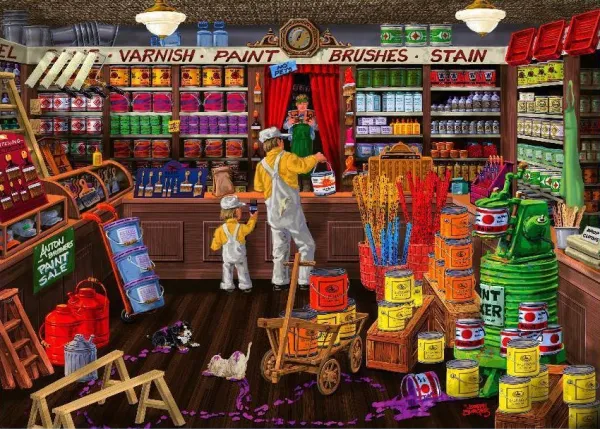 Love to Shop: Colour It Purple - 1000pc Jigsaw Puzzle by Holdson