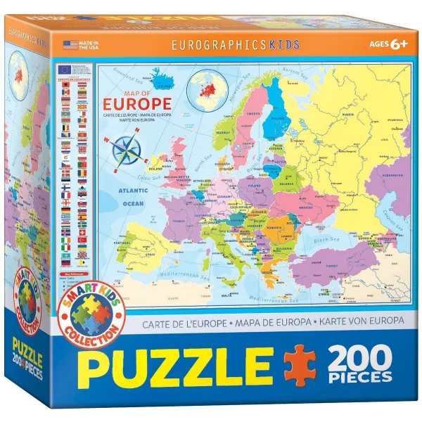Map of Europe - 200pc Jigsaw Puzzle by Eurographics