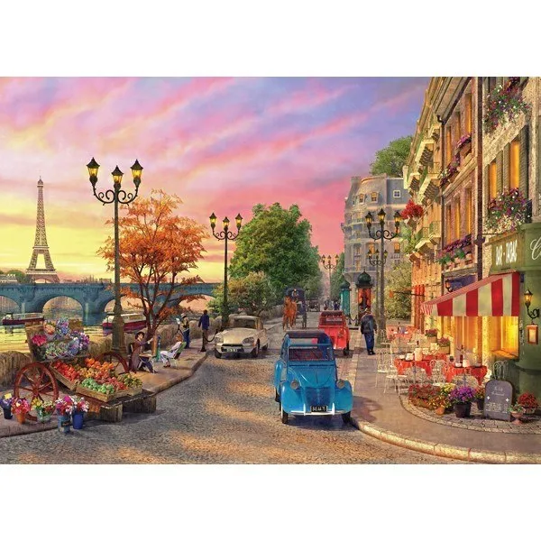 Sunsets: Seine Sunset - 1000pc Jigsaw Puzzle by Holdson
