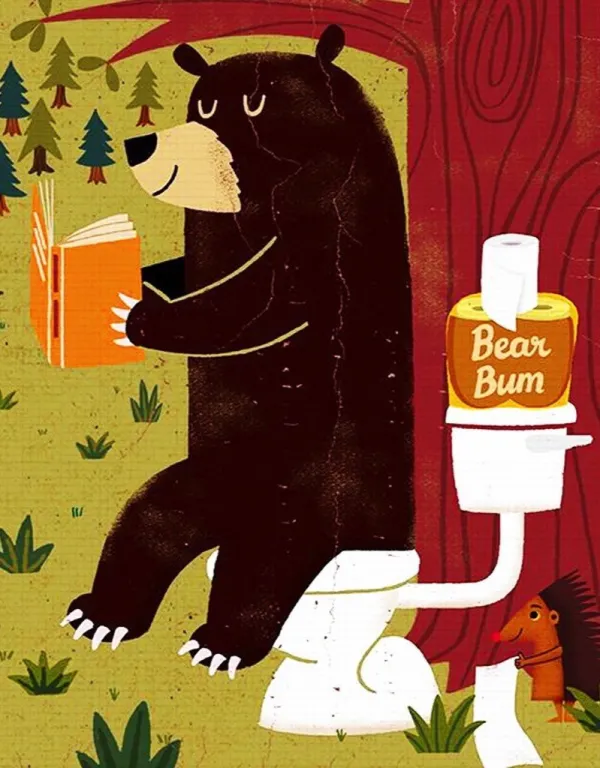 Bear Bum - 100pc Miniature Jigsaw Puzzle by New York Puzzle Co.