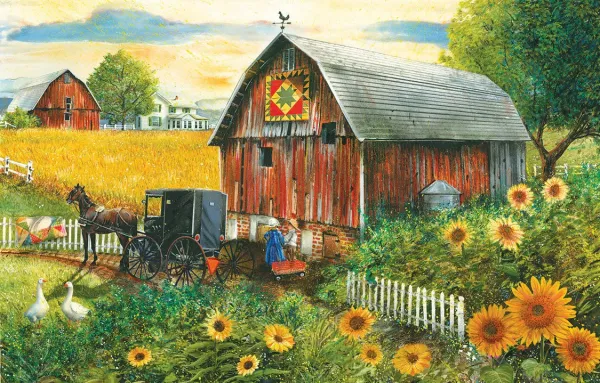 Country Paradise - 300pc Large Format Jigsaw Puzzle by SunsOut