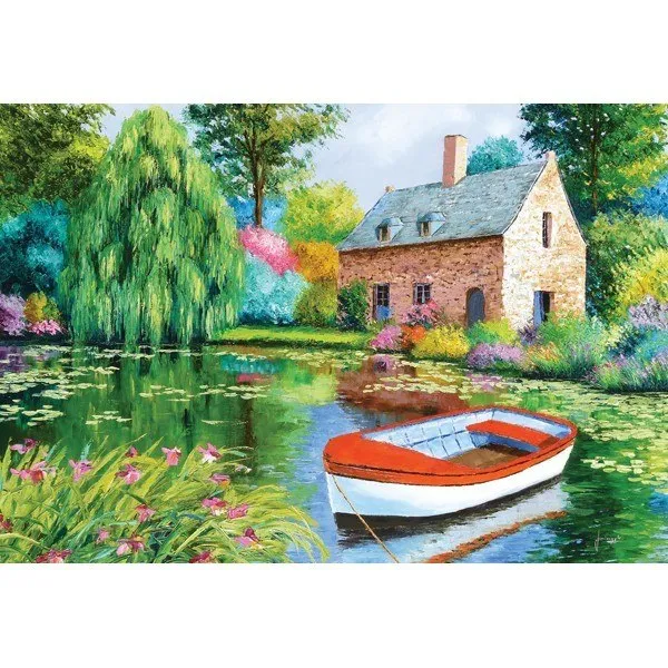 Summer Times: The House Pond - 500pc Jigsaw Puzzle by Holdson