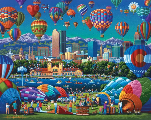 Above Denver - 500pc Jigsaw Puzzle by Dowdle