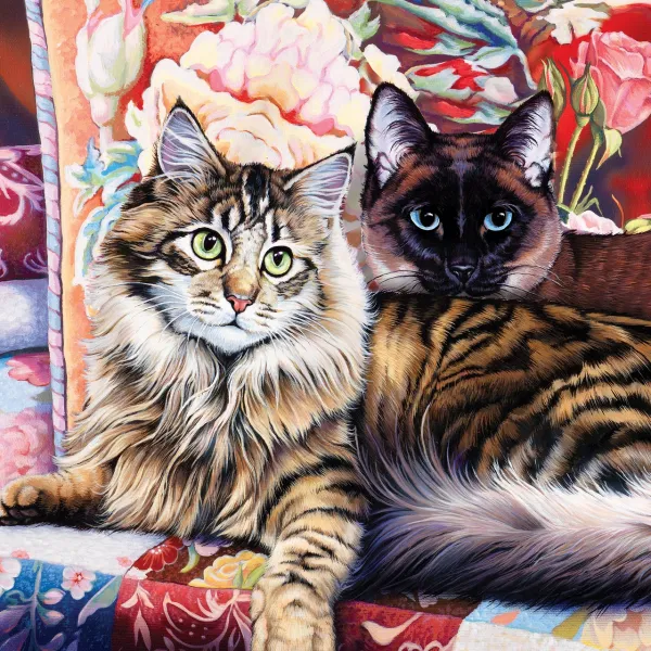 CatOlogy: Raja and Mulan - 1000pc Jigsaw Puzzle by Masterpieces