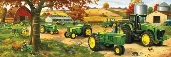 John Deere: John Deere Legacy Pano - 1000pc Panoramic Jigsaw Puzzle by Masterpieces