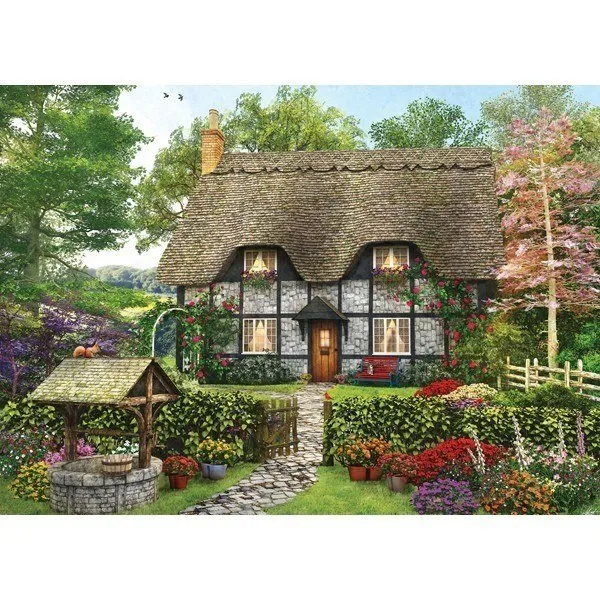Picture Perfect II: Meadow Cottage - 1000pc Jigsaw Puzzle by Holdson