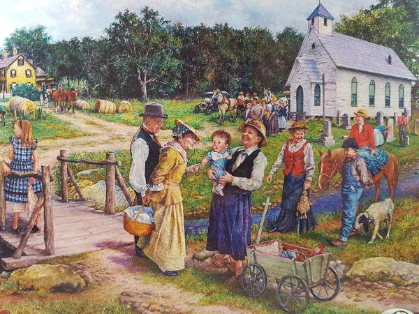 Country Church - 1000+pc Jigsaw Puzzle By Sunsout