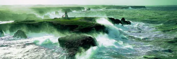 Plisson: Blast of Wind on the Pointe des Poulains - 1000pc Jigsaw Puzzle by Clementoni
