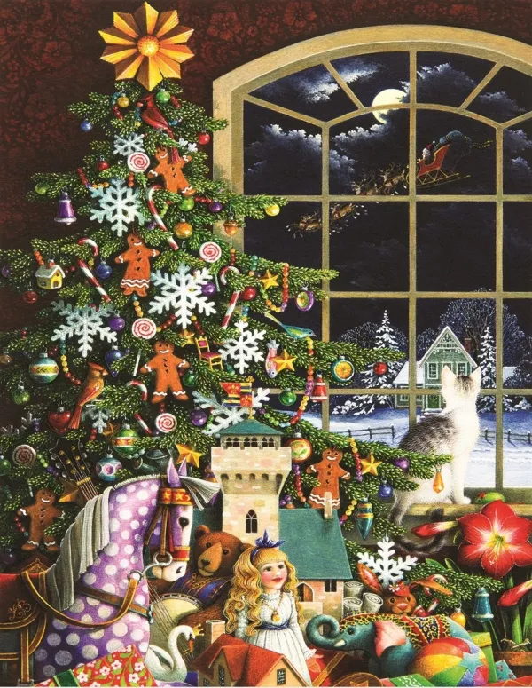 Santa's Visit - 500pc Jigsaw Puzzle By Springbok