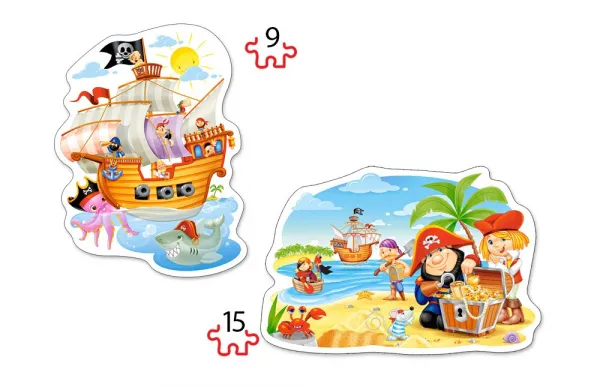 Pirate Treasure - 9,15pc Jigsaw Puzzle By Castorland