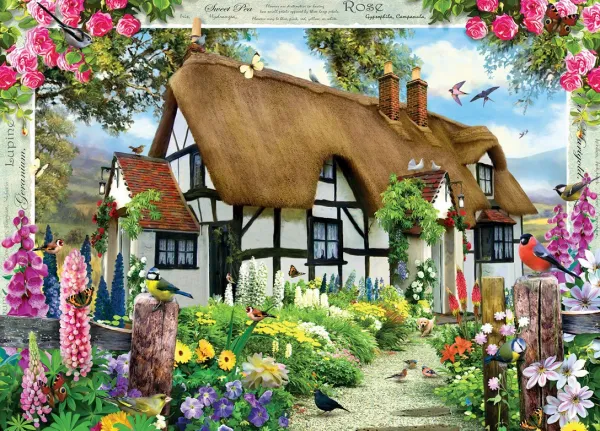 Rose Cottage - 1000pc Jigsaw Puzzle by Masterpieces