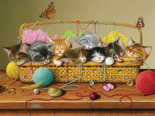 Basket Case - 1000pc Jigsaw Puzzle by Jack Pine