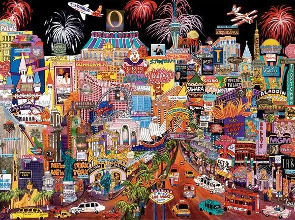 Las Vegas - 1500pc Jigsaw Puzzle by Ceaco