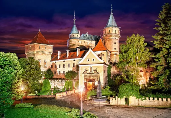 Bojnice Castle at Night - 1000pc Jigsaw Puzzle By Castorland
