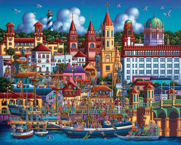 St. Augustine - 500pc Jigsaw Puzzle by Dowdle