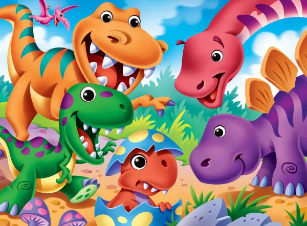 Googly Eyes: Dinosaurs - 48pc Jigsaw Puzzle by Masterpieces