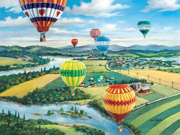 Ballooner's Rally - 500pc Jigsaw Puzzle By Sunsout