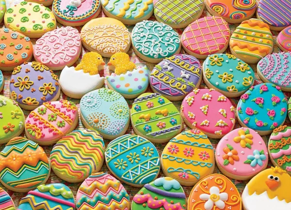 Easter Cookies - 350pc Family Jigsaw Puzzle by Cobble Hill