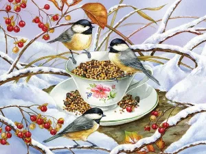 Chickadee Tea - 275pc Easy Handling Puzzle by Cobble Hill  			  					NEW