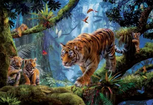 Tigers in the Tree - 1000pc Jigsaw Puzzle by Educa  			  					NEW