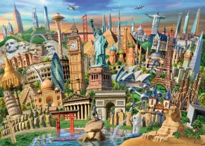 World Landmarks - 1000pc Jigsaw Puzzle By Ravensburger  			  					NEW