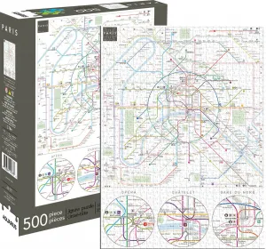 Paris Metro - 500pc Jigsaw Puzzle by Aquarius  			  					NEW