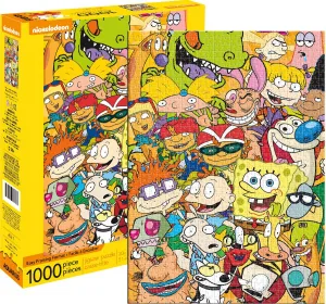 Nickelodeon Cast - 1000pc Jigsaw Puzzle by Aquarius
