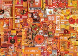 Rainbow Project: Orange - 1000pc Jigsaw Puzzle by Cobble Hill  			  					NEW