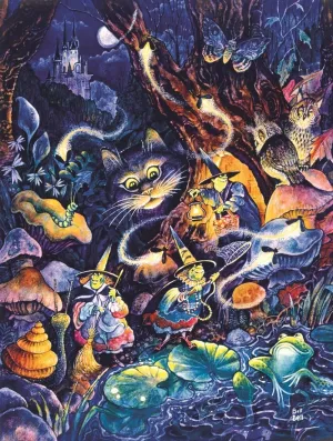 Three Witches - 500pc Jigsaw Puzzle By Sunsout  			  					NEW