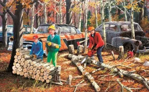 Fall Chores - 300pc Jigsaw Puzzle By Sunsout  			  					NEW