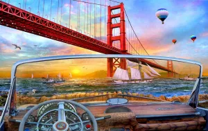 Golden Gate Adventure - 550pc Jigsaw Puzzle By Sunsout  			  					NEW