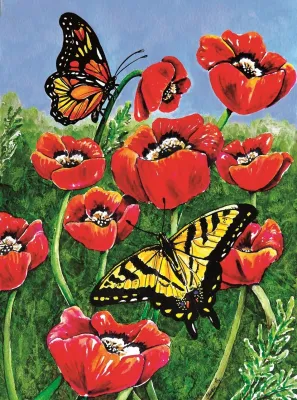 Monarch &amp; Swallowtail - 1000pc Jigsaw Puzzle By Sunsout  			  					NEW