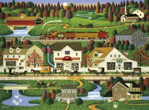 Charles Wysocki: Yankee Wink Hollow - 1000pc Jigsaw Puzzle by Buffalo Games  			  					NEW