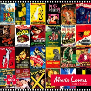 Movie Lovers - 500pc Jigsaw Puzzle By Re-marks  			  					NEW