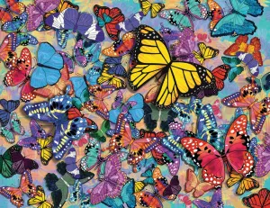 Butterfly Frenzy - 500pc Jigsaw Puzzle By Springbok  			  					NEW