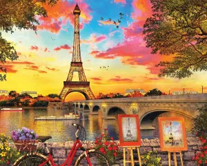 Paris Sunset - 1000pc Jigsaw Puzzle By Springbok  			  					NEW