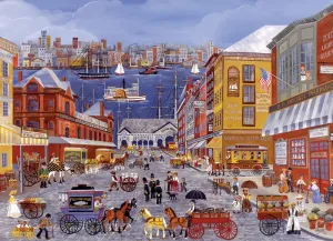Dyer: Market Days on Fulton St. - 300pc Jigsaw Puzzle by Eurographics  			  					NEW