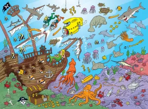 101 Things To Spot: Underwater - 101pc Jigsaw Puzzle by Masterpieces  			  					NEW