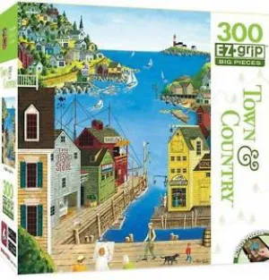 Town &amp; Country: A Walk on the Pier - 300pc EZ Grip Jigsaw Puzzle By Masterpieces