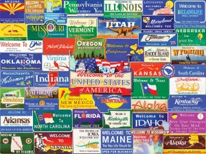 Welcome to America - 1000pc Jigsaw Puzzle by White Mountain