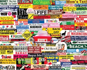 Bumper Stickers - 1000pc Jigsaw Puzzle by White Mountain