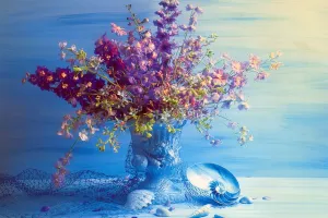 Purple Arrangement - 1000pc Jigsaw Puzzle by Tomax