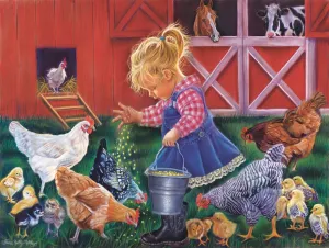 Little Farm Girl - 500pc Jigsaw Puzzle by Sunsout  			  					NEW
