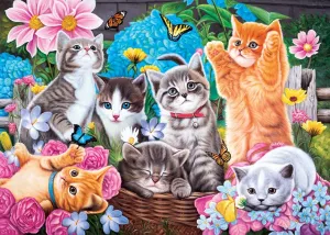 Playtime in the Garden - 1000pc Jigsaw Puzzle by Lafayette Puzzle Factory
