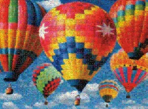 Balloon Race - 1000pc Photomosaic Jigsaw Puzzle by Buffalo Games