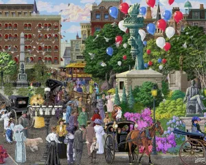 Broadway &amp; Fifth Avenue - 1000pc Jigsaw Puzzle by Vermont Christmas Company  			  					NEW